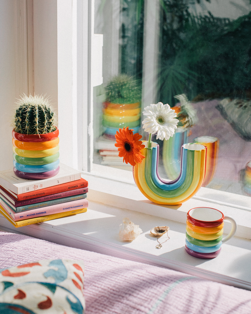 Flower Vase - Rainbow