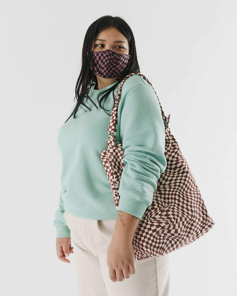 Duck Bag - Maroon Trippy Checker