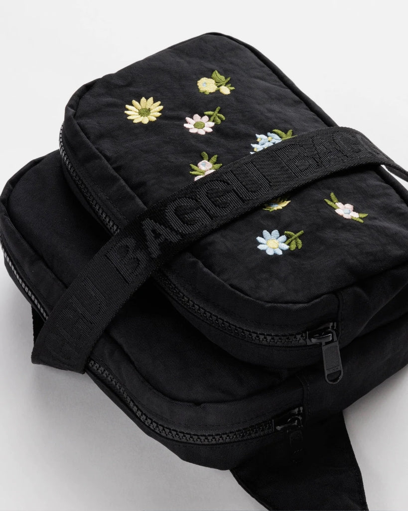 Fanny Pack - Black Ditsy Floral