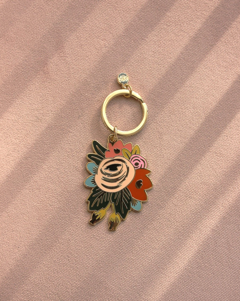 Enamel Keychain - Rosa