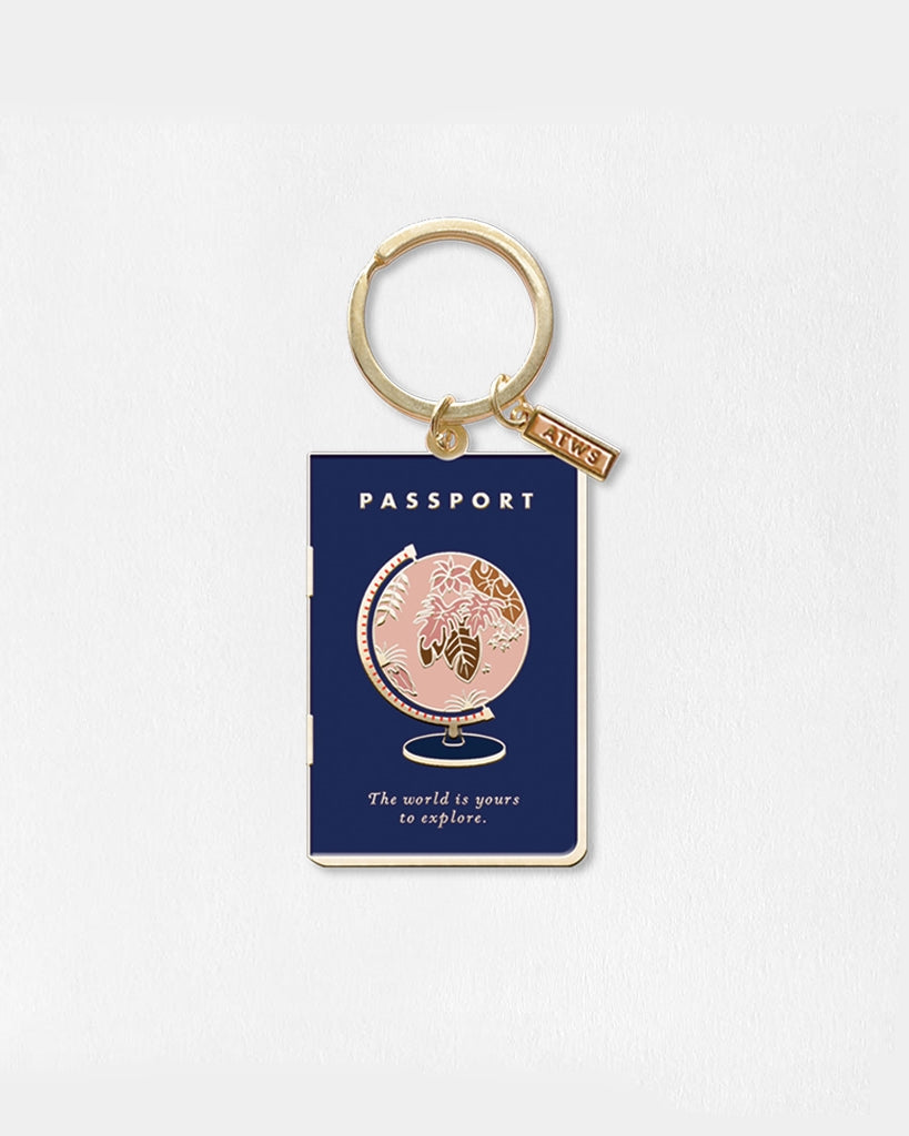 Keychain - Blue Passport