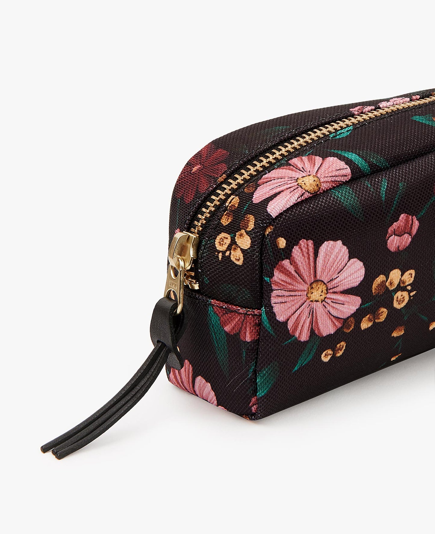 Small Make-Up Pouch - Black Flowers
