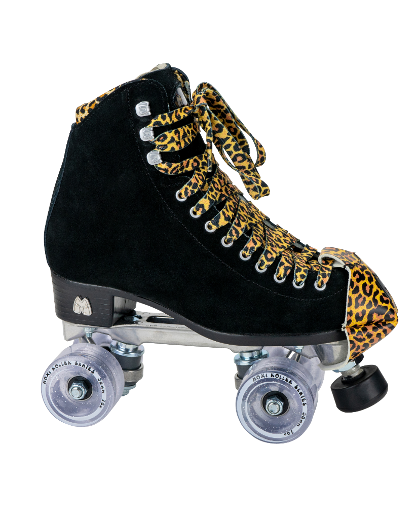 Panther Roller Skates - Black Suede