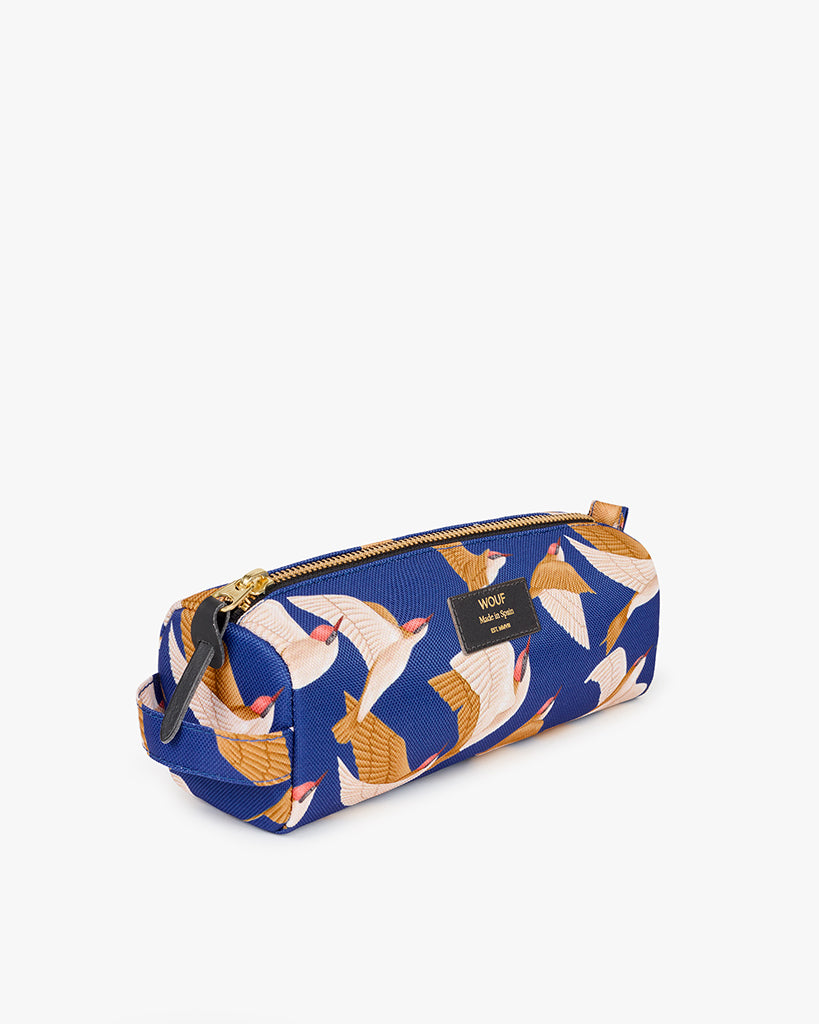 School Pencil Case - Blue Birds