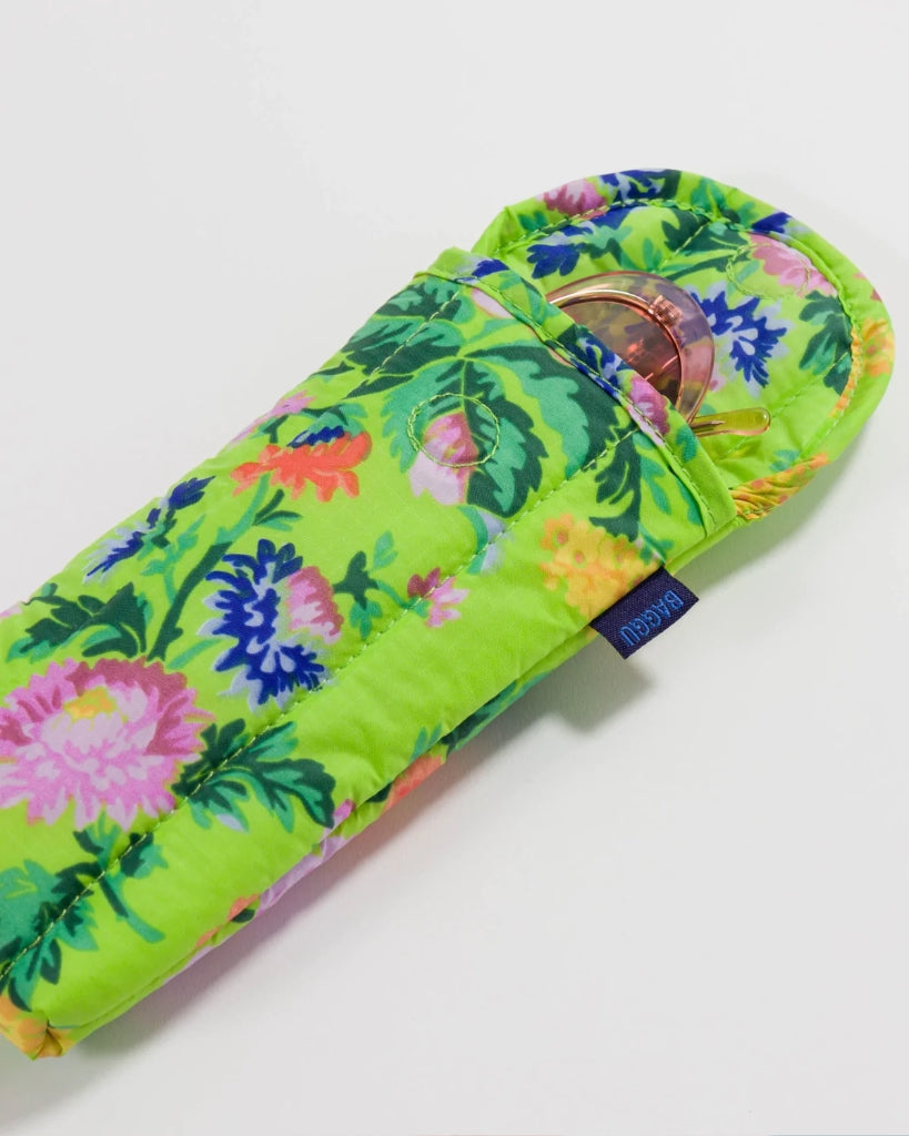 Puffy Glasses Case - Lime Rose