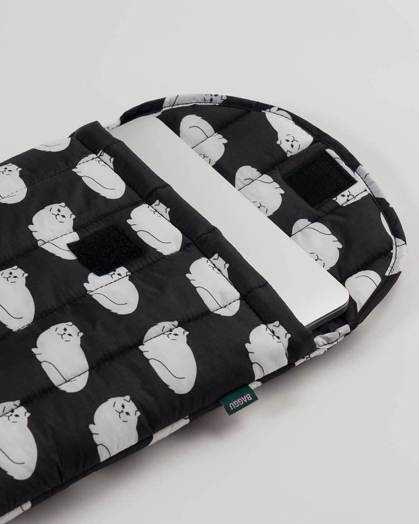 Puffy Laptop Sleeve - Fluffy Cat