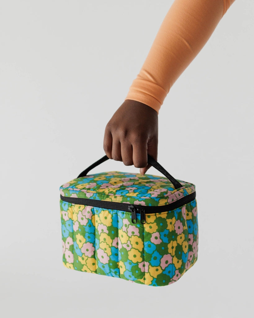 Puffy Lunch Bag - Flowerbed