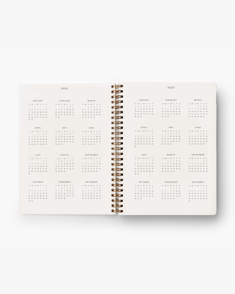 12-Month Softcover Spiral Planner 2022 - Marguerite