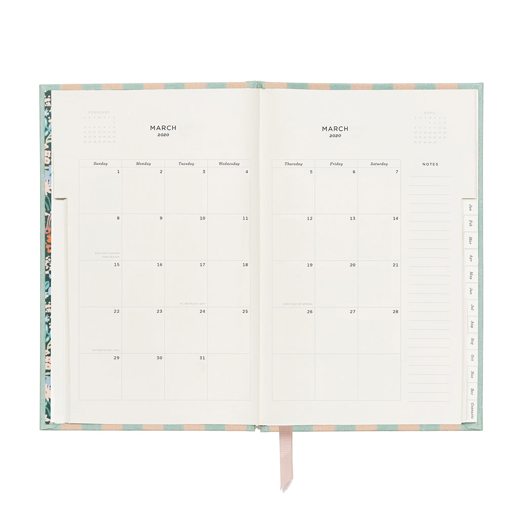 Everyday 12-Month Agenda 2020 - Cabana