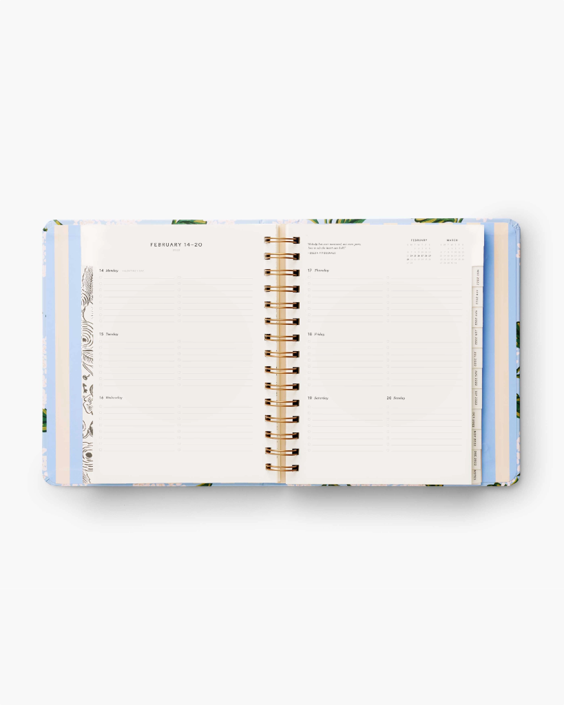 17-Month Planner 2022 - Hydrangea