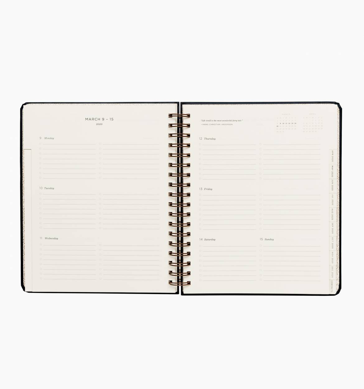 Everyday 17-Month Planner 2020 - Wild Rose Spiral