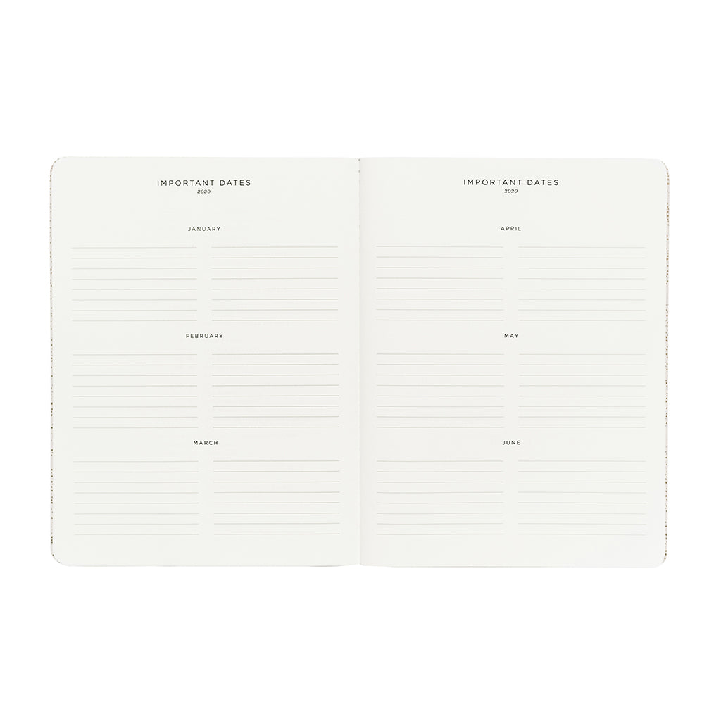 Stitched Appointment Notebook 2020 - Wild Rose