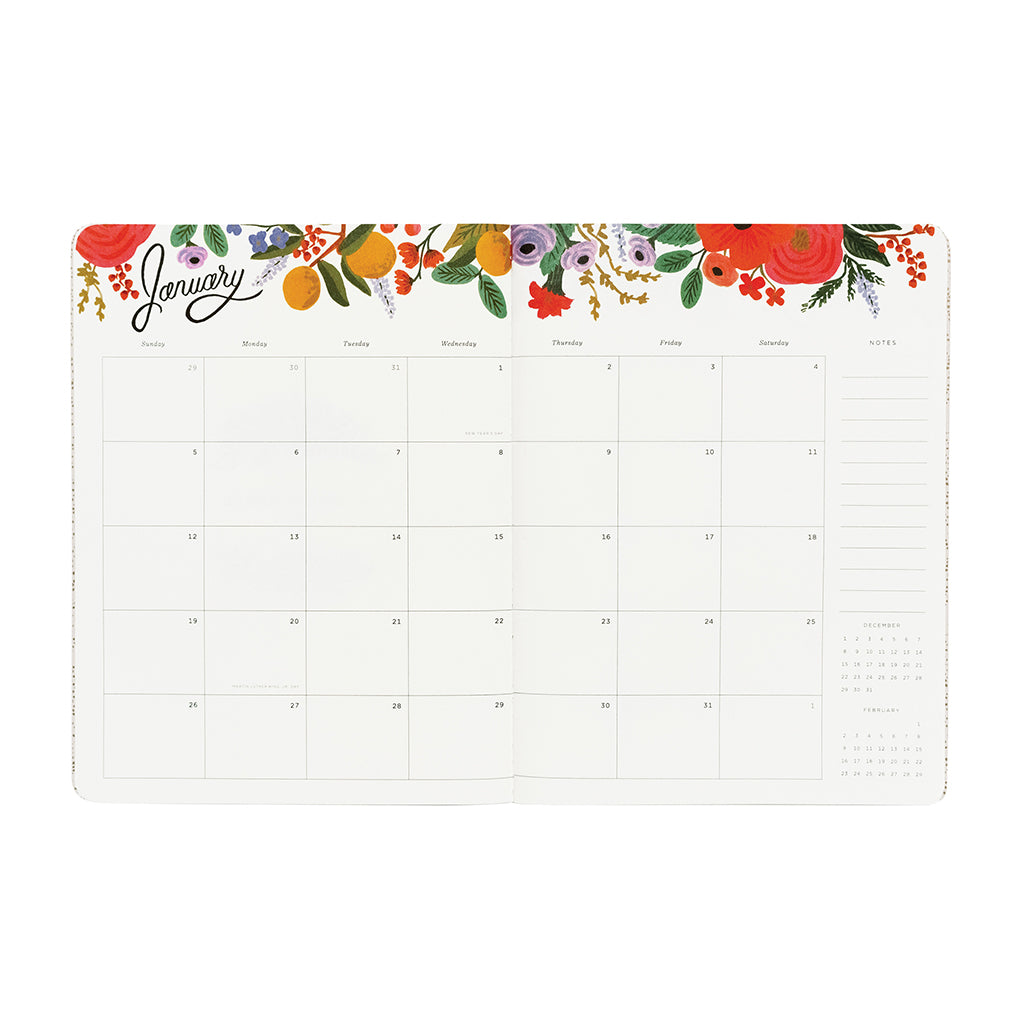 Stitched Appointment Notebook 2020 - Wild Rose