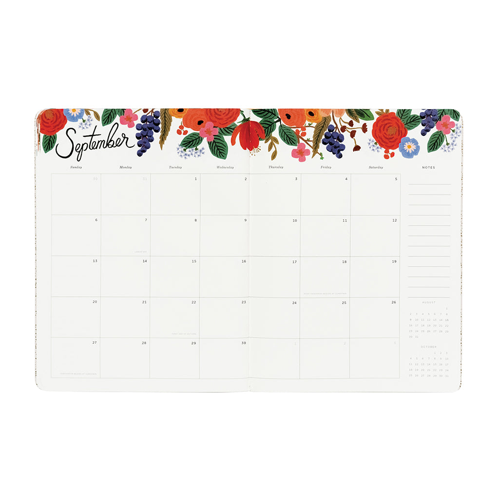 Stitched Appointment Notebook 2020 - Wild Rose