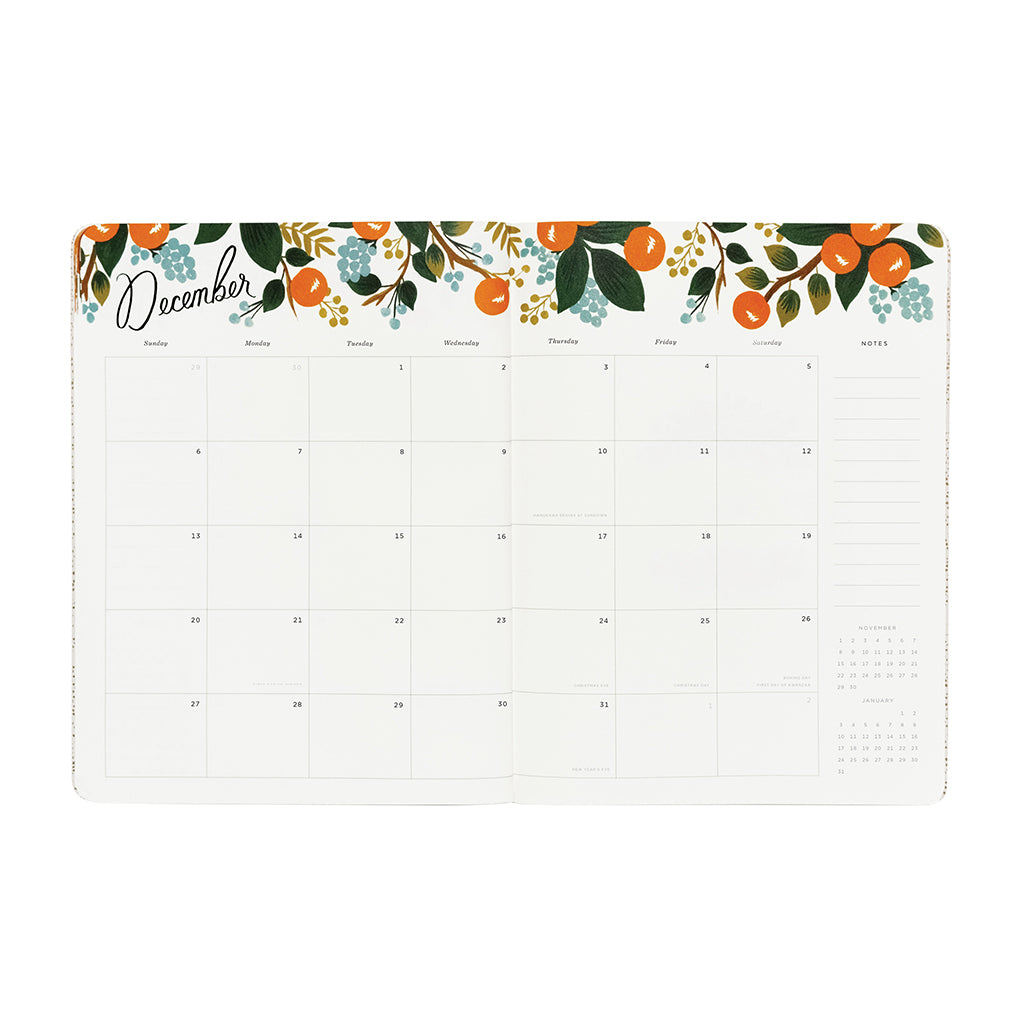 Stitched Appointment Notebook 2020 - Wild Rose