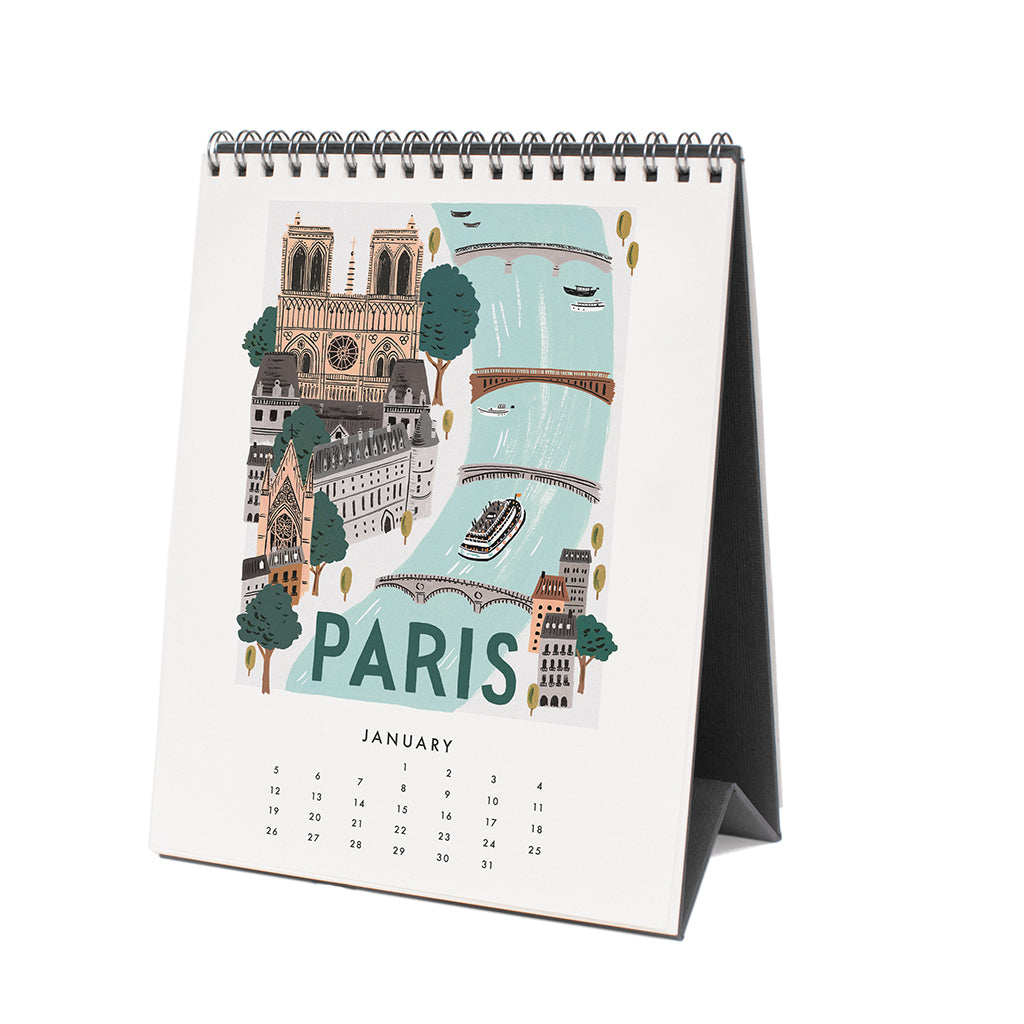 Desk Calendar 2020 - World Traveler