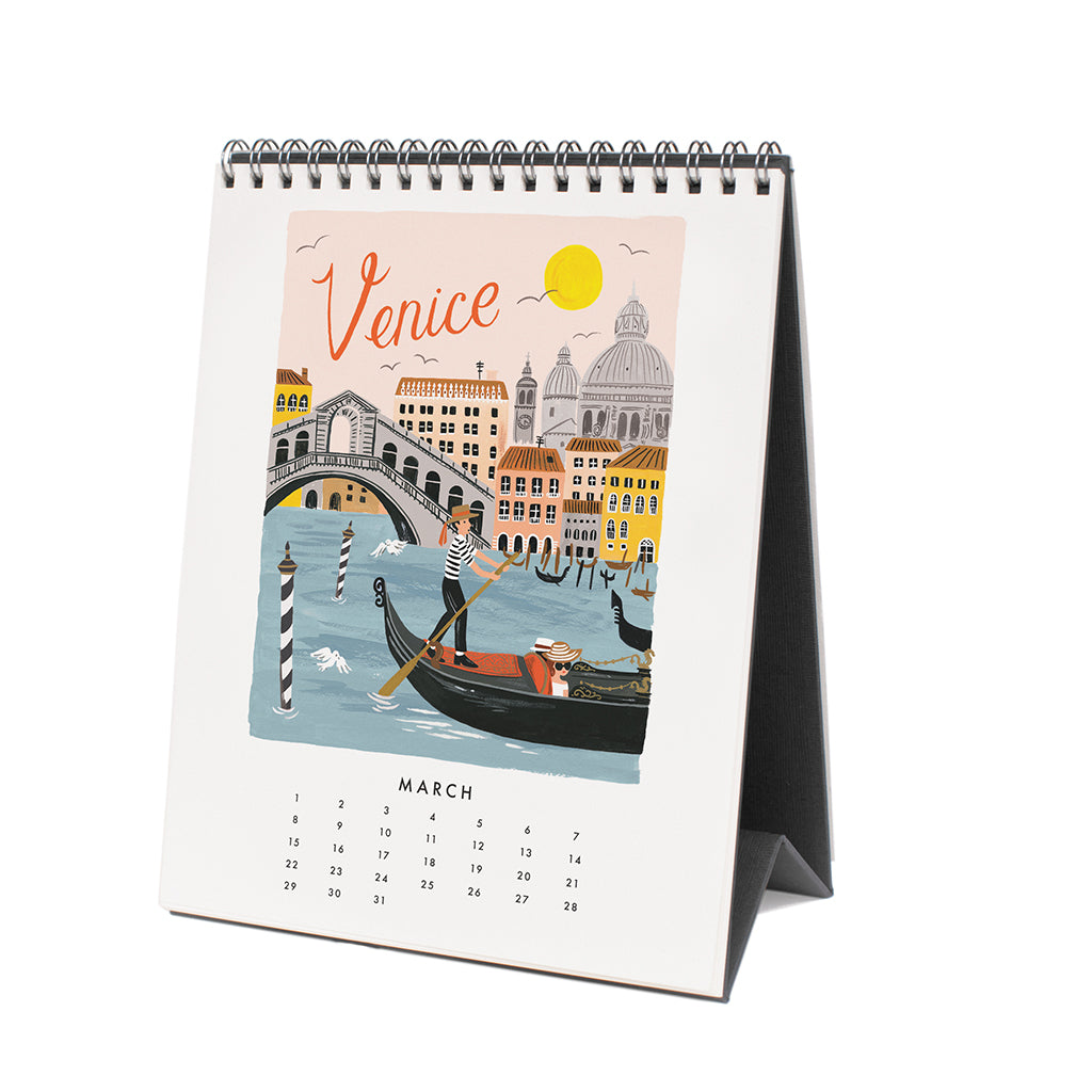 Desk Calendar 2020 - World Traveler