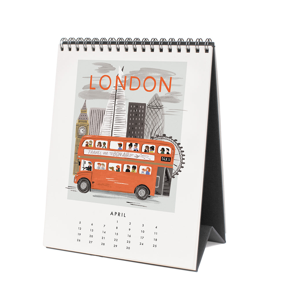Desk Calendar 2020 - World Traveler