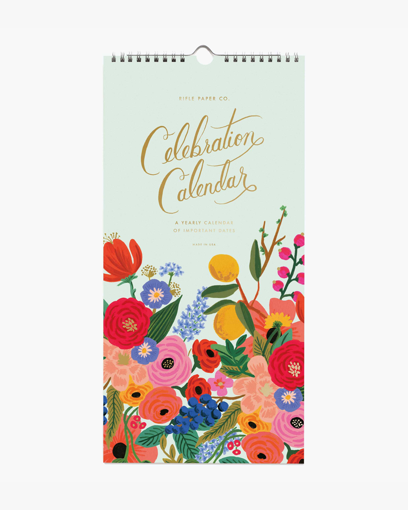 Rifle Paper Co.  Wall Calendar - Celebration โ A Little Bird Told Me
