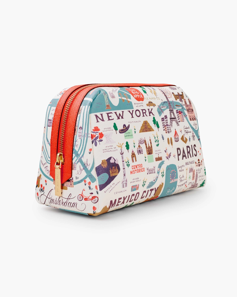 Rifle Paper Large Cosmetic Pouch Bon Voyage – A Little
