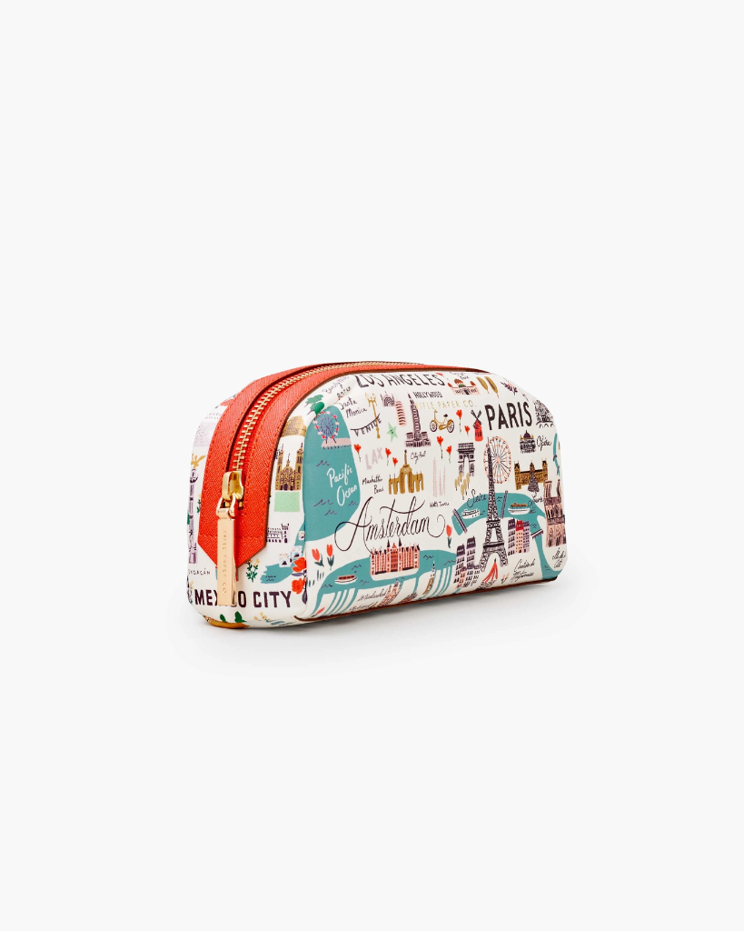 Small Cosmetic Pouch - Bon Voyage