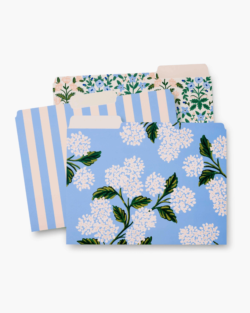 File Folder Set - Hydrangea