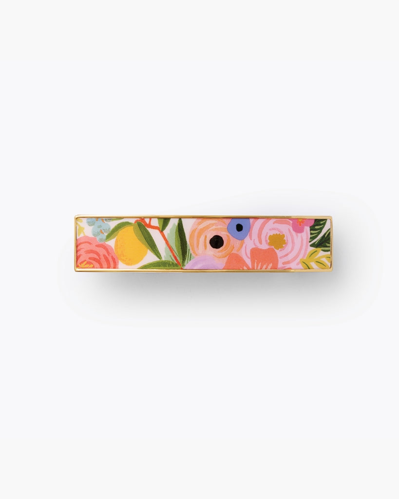 Enamel Hair Clip - Garden Party