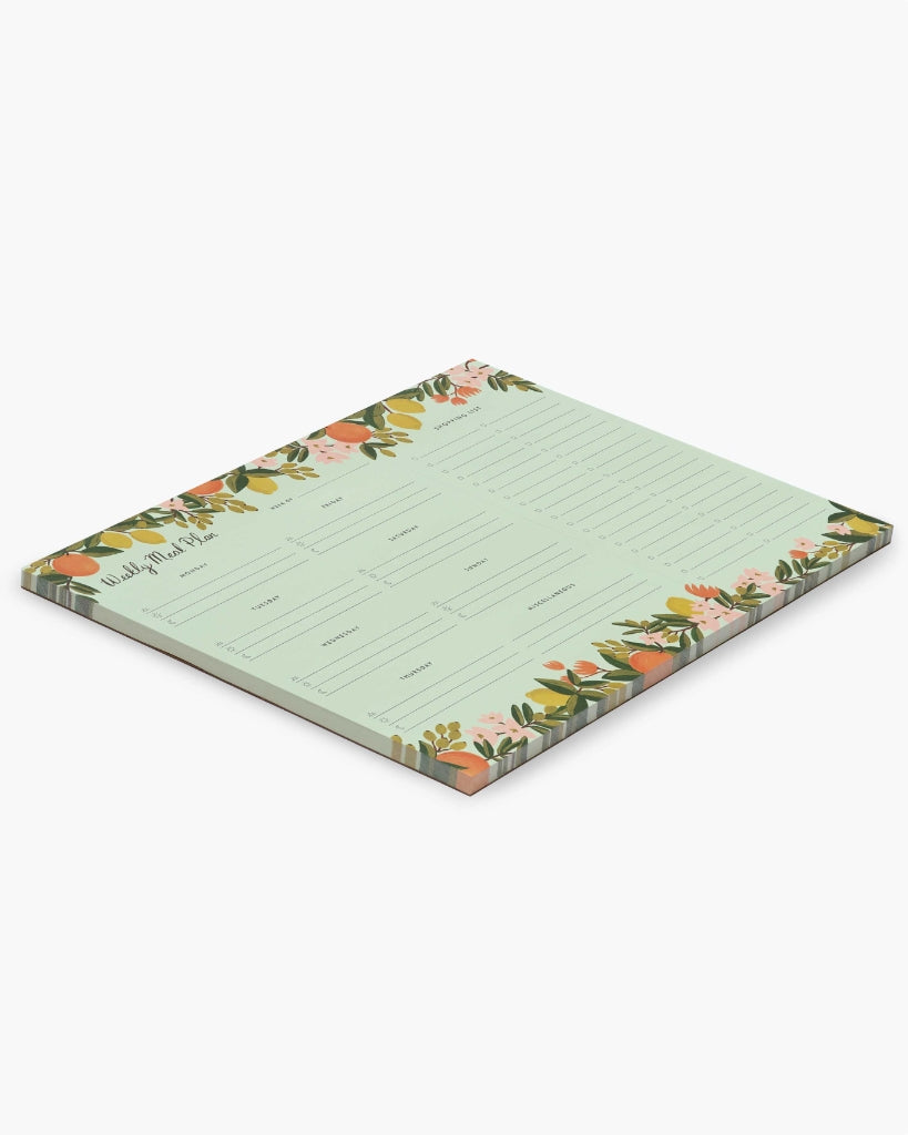 Weekly Meal Planner - Citrus Floral