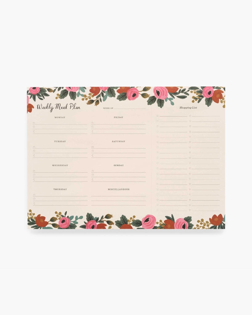 Weekly Meal Planner - Rosa