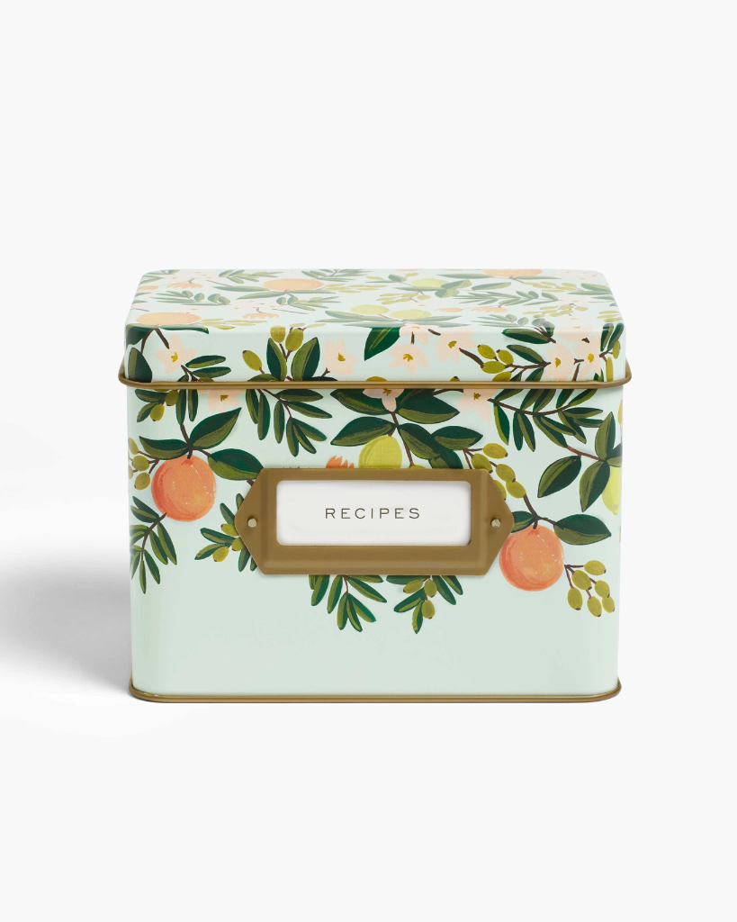 Recipe Tin - Citrus Floral [PRE ORDER]