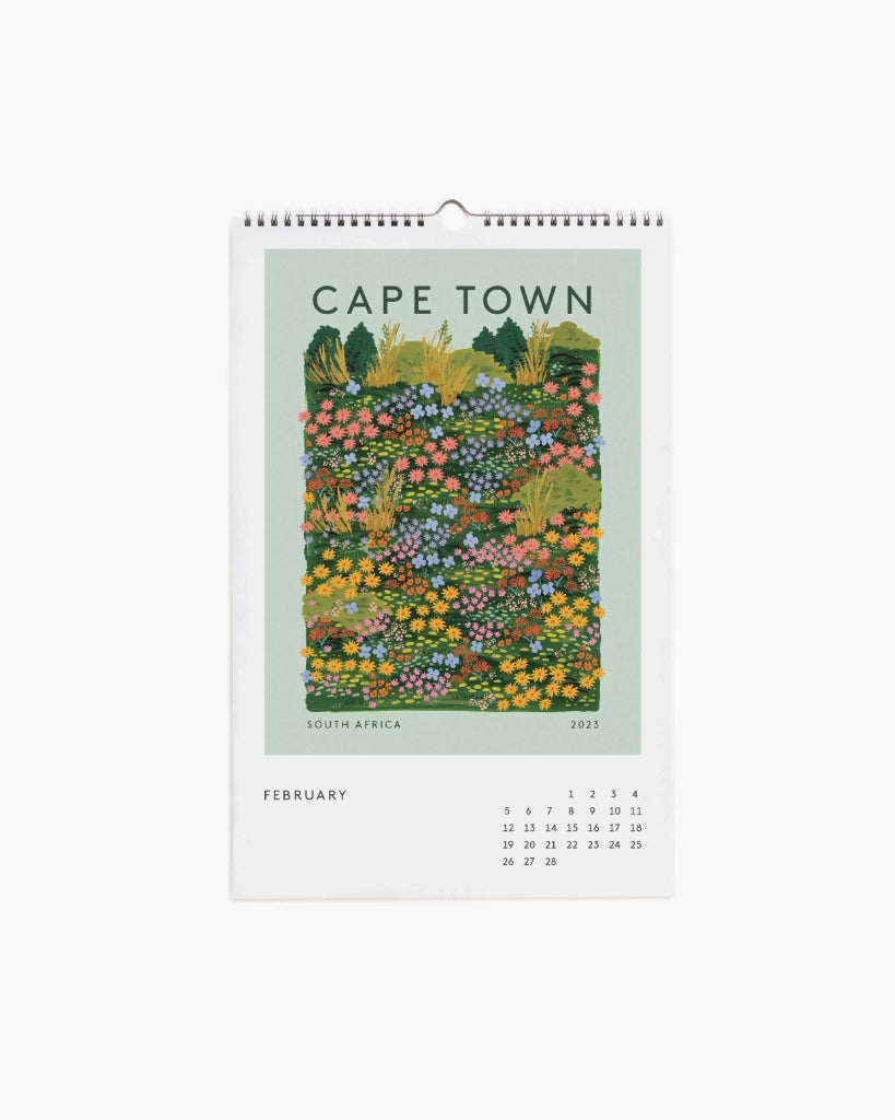 Rifle Paper Co. Wall Calendar 2023 Fête Des Plantes A Little Bird