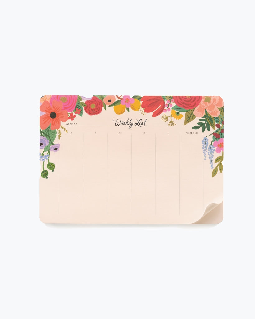 Weekly Desk Pad - Garden Party
