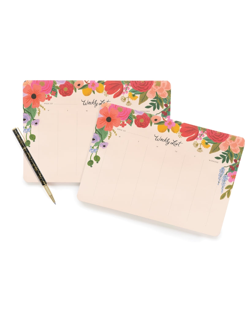 Weekly Desk Pad - Garden Party