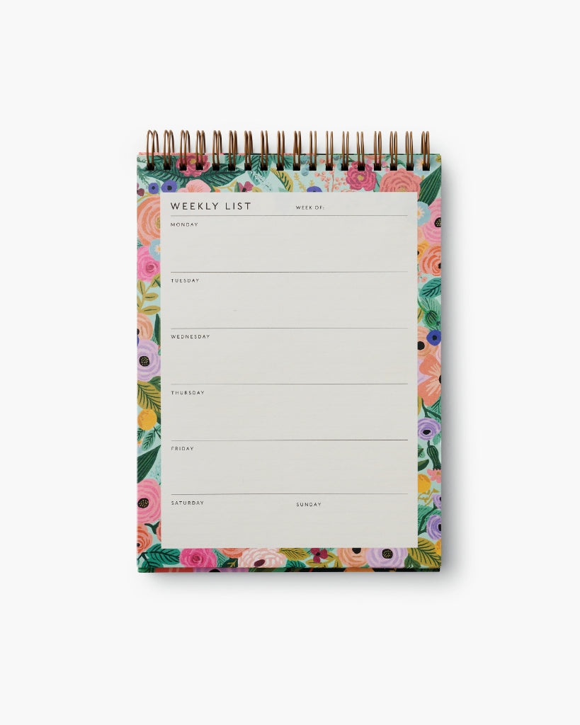 Weekly Desktop Planner - Garden Party