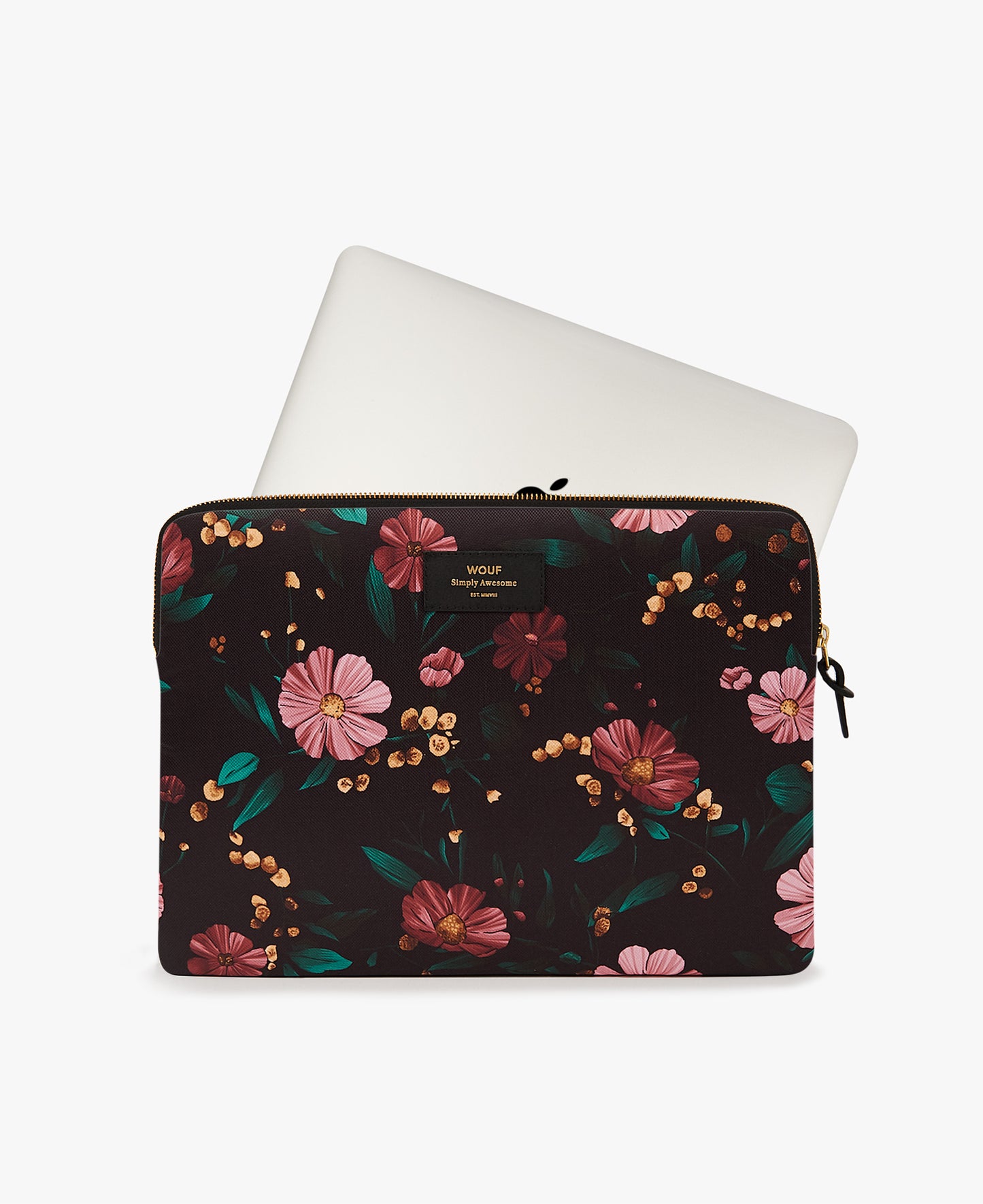 Tech Case - Black Flowers