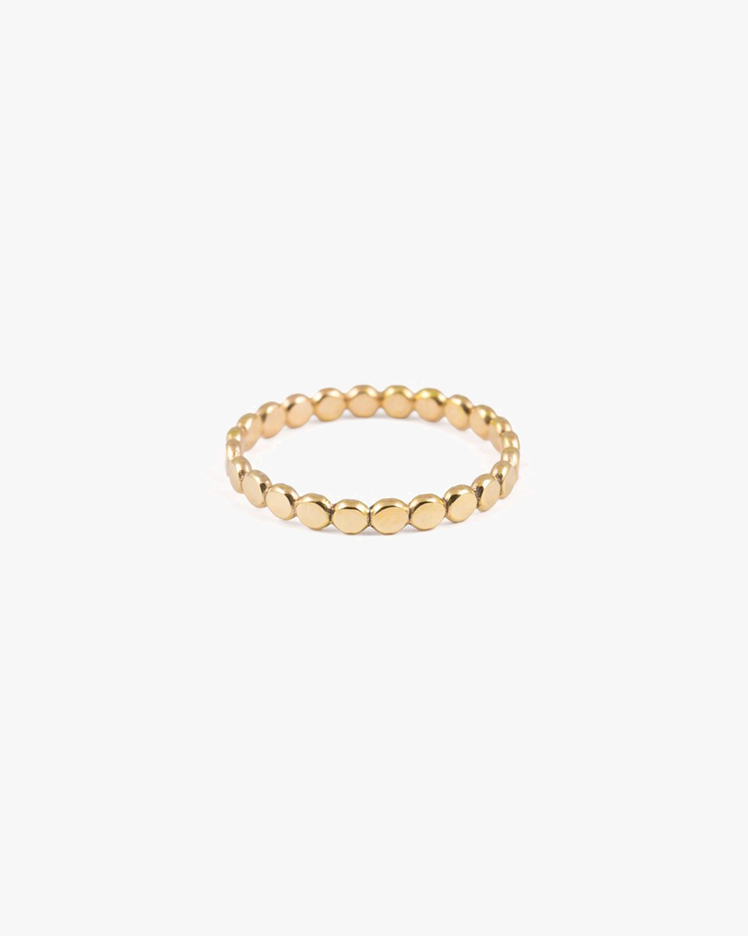 Sequin Stacking Ring - Gold
