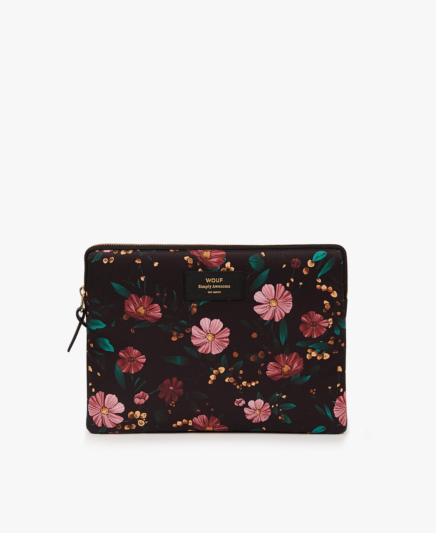 Tech Case - Black Flowers