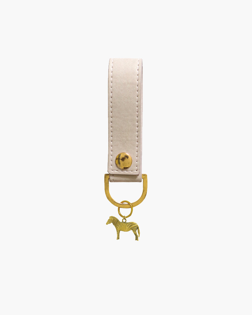 Keychain - Zebra / Pebble