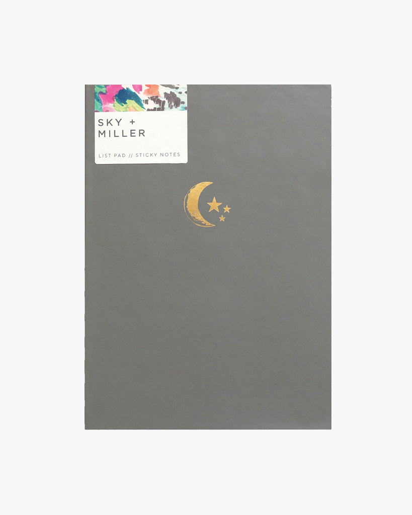 Memo Notes - Moon + Stars / Pewter