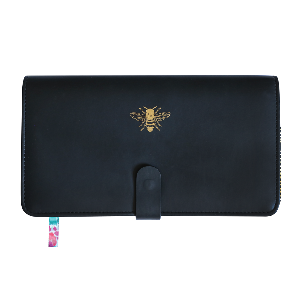 Travel Wallet - Black + Bee