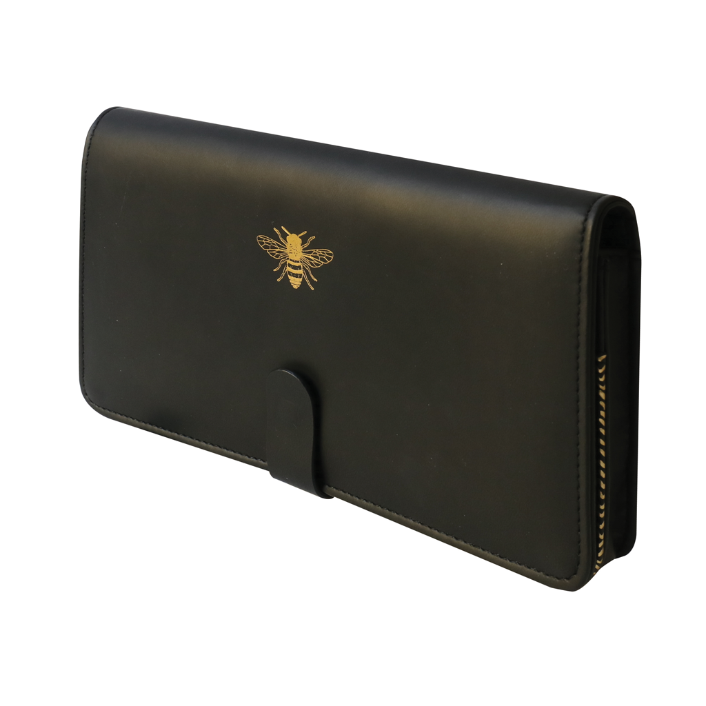 Travel Wallet - Black + Bee