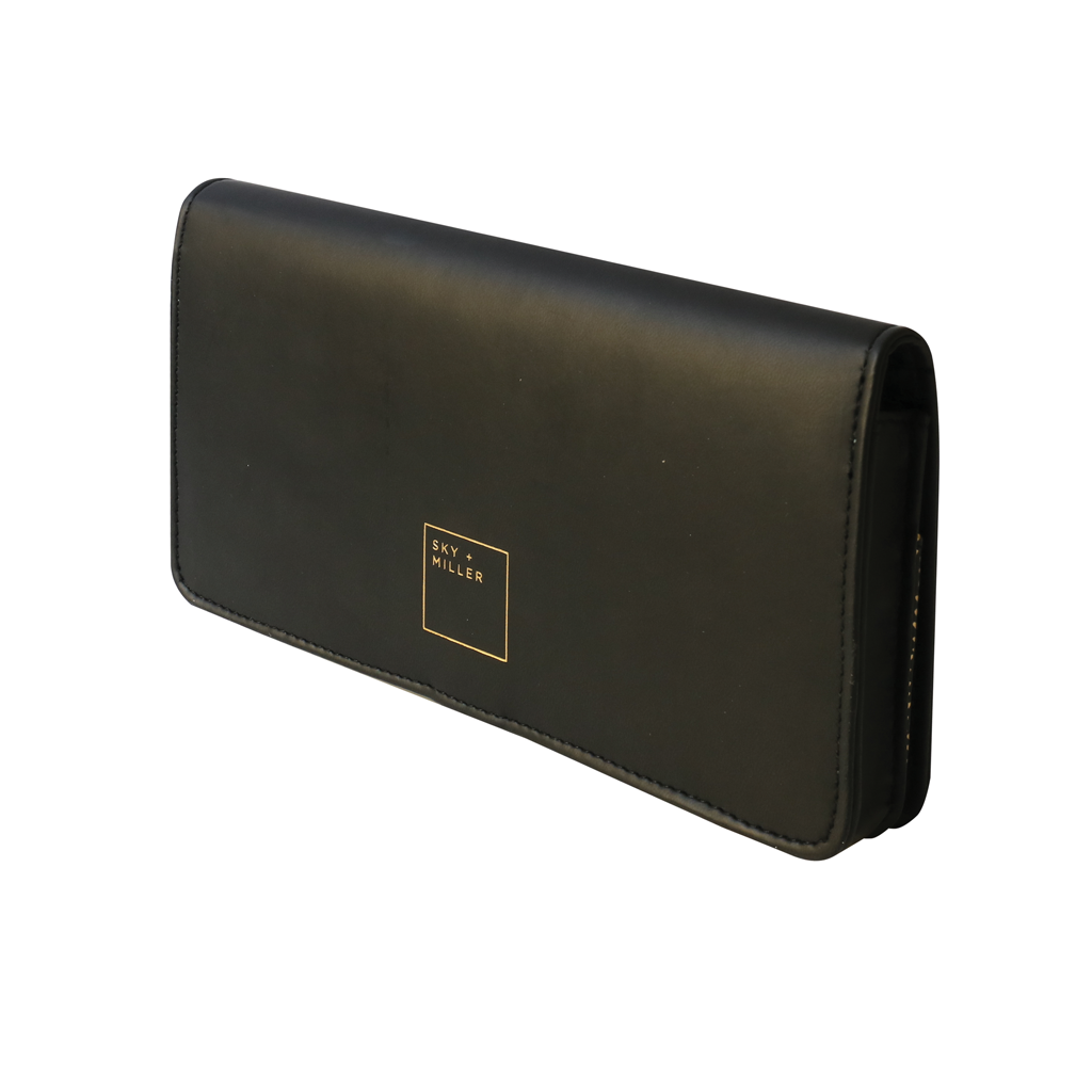 Travel Wallet - Black + Bee