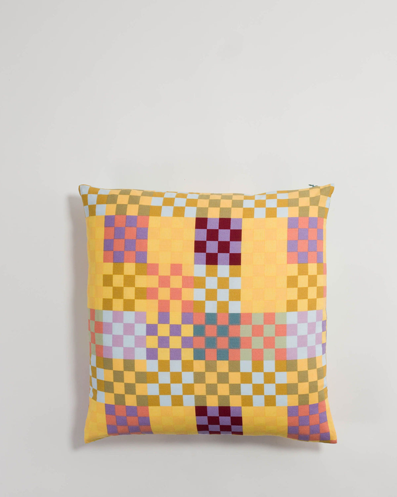 Throw Pillow Case - Checks-On-Checks