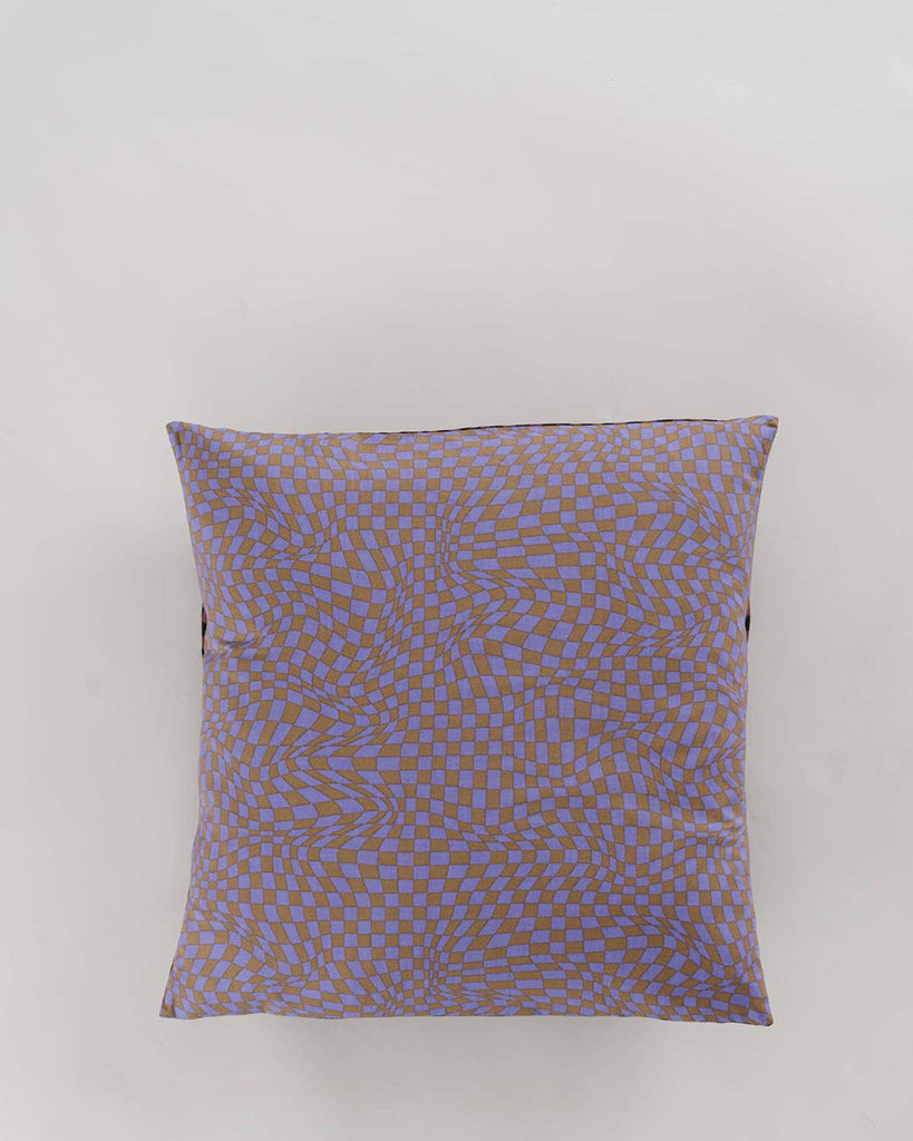 Throw Pillow Case - Trippy Checker Mix