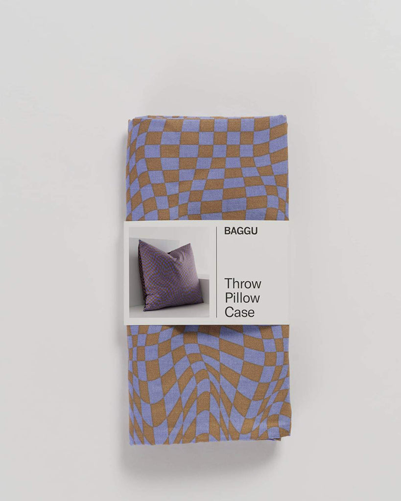 Throw Pillow Case - Trippy Checker Mix