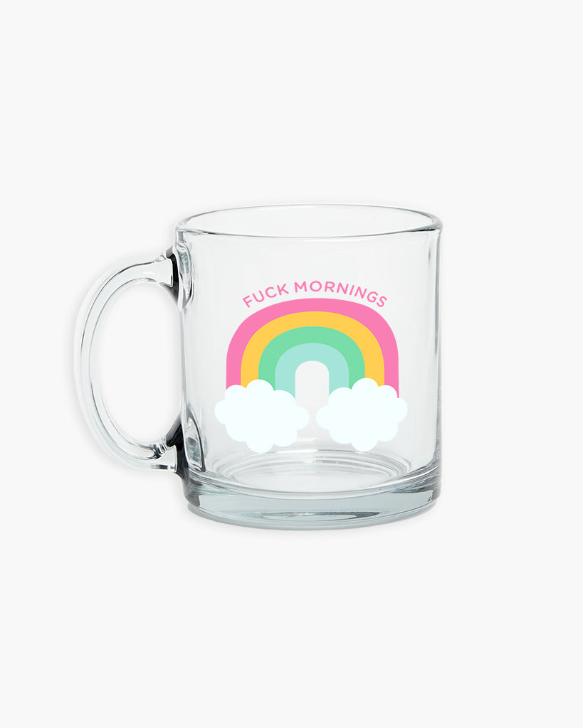 Glass Mug - F*ck Mornings
