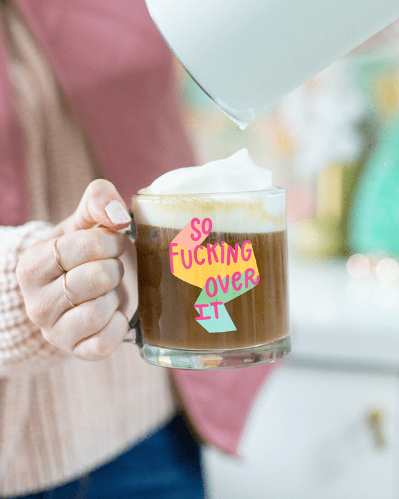 Glass Mug - So F*cking Over It