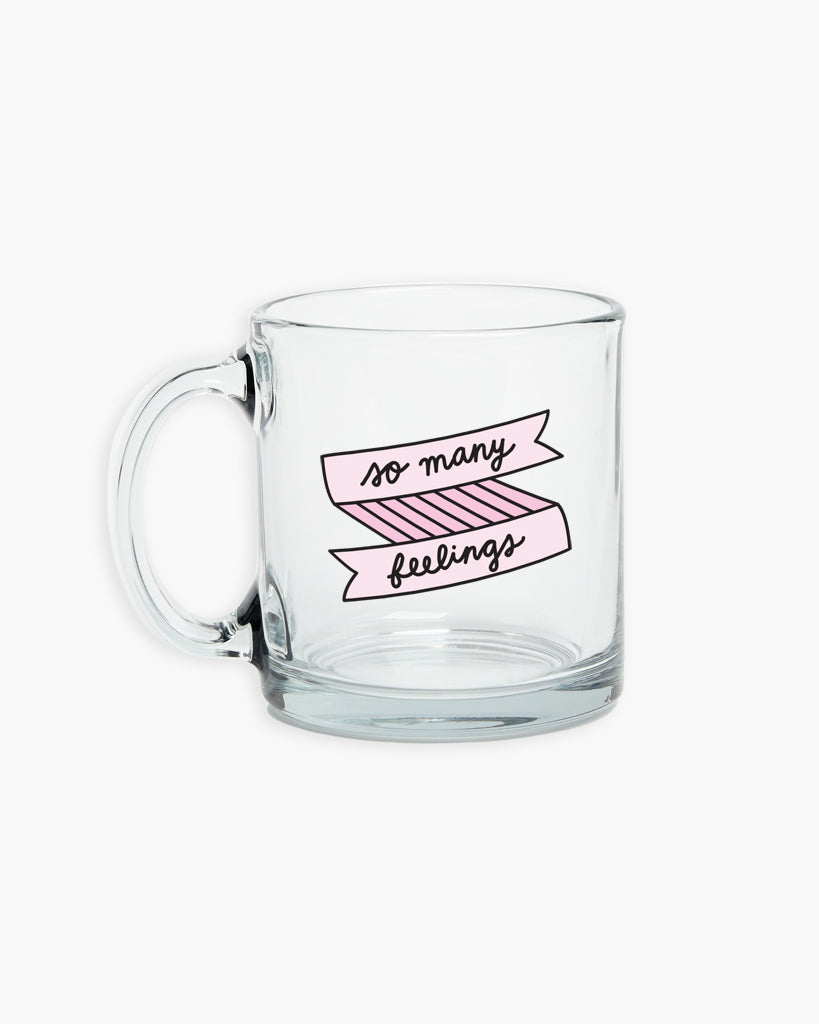 Glass Mug - So Many Feeling
