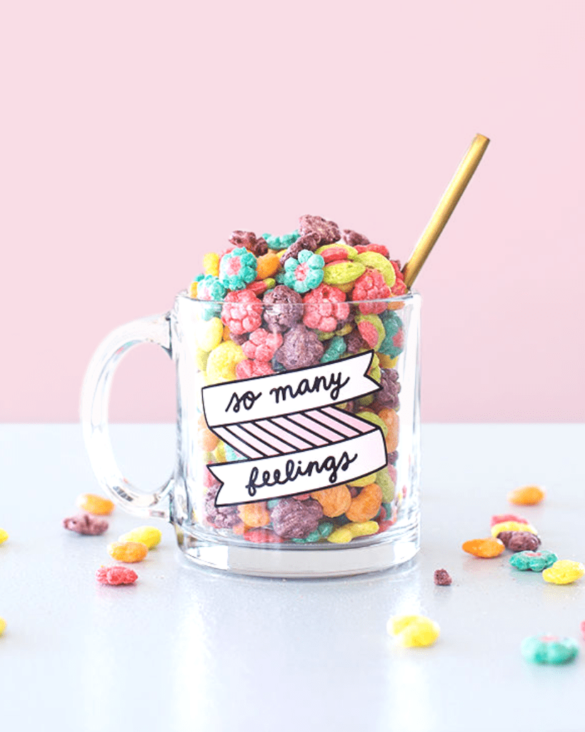 Glass Mug - So Many Feeling