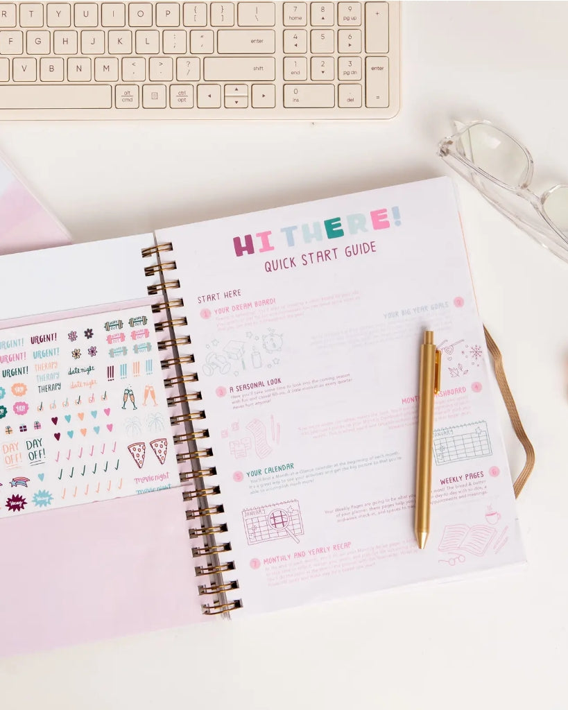2023 Goal Getter Planner - Sunset Stripes